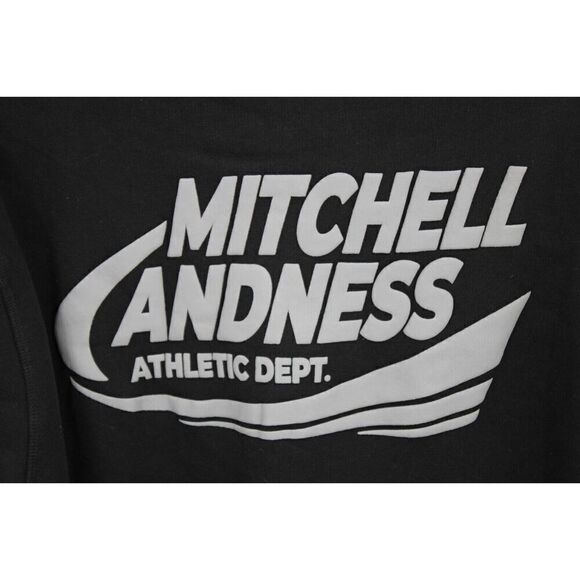 MITCHELL & NESS BASIC LARGE BLACK HOODIE (NWOT) - Picture 8 of 11